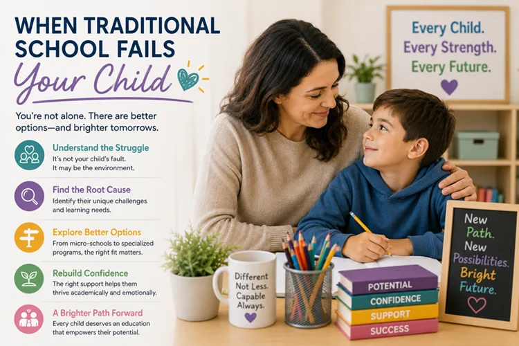 what to do when traditional school fails your child