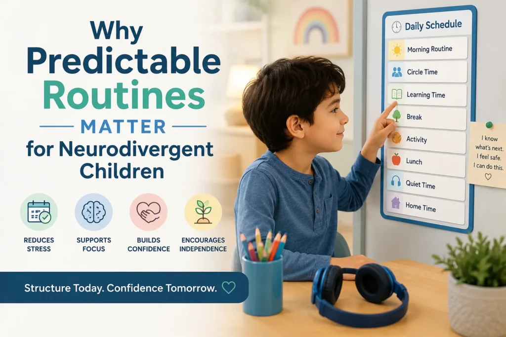 why predictable routines matter for neurodivergent children